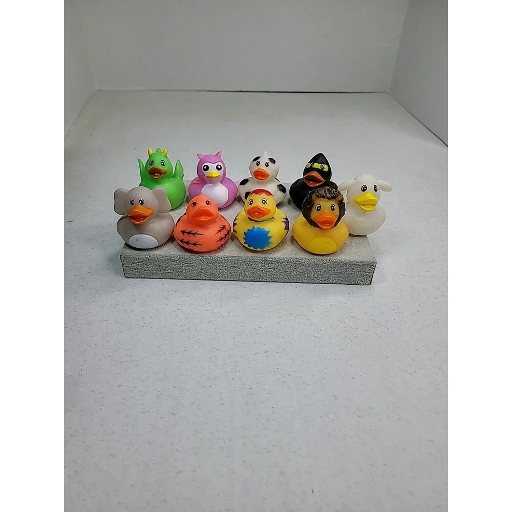 Rubber Ducks in Bulk, Assortment Duckies for Jeep Ducking Duck Lot Of 9